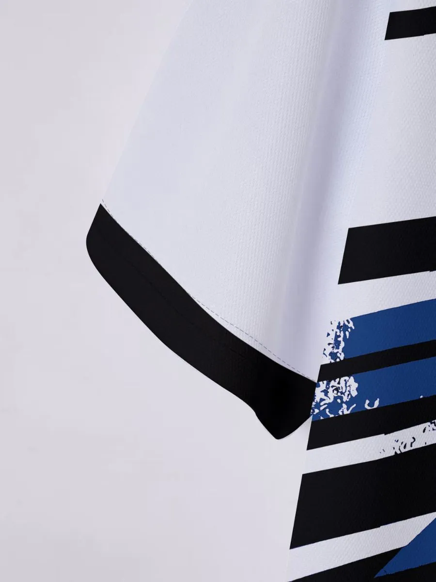 Abstract Graphic Print Polo Shirt