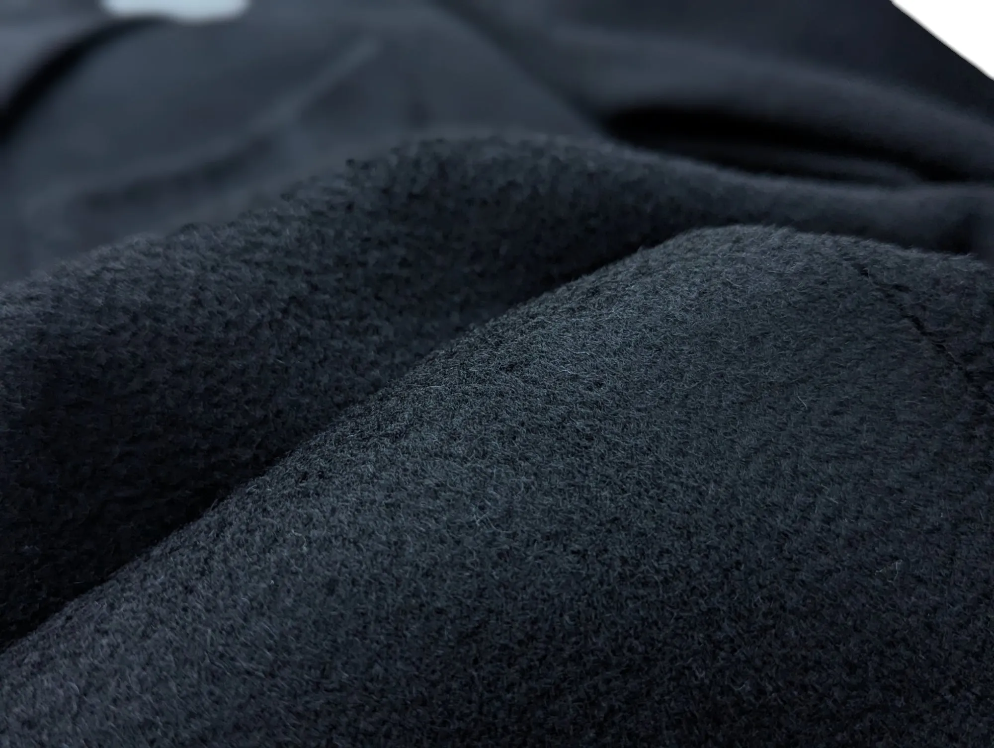 Benjamin Colombo Overcoat Black 3-Button Wool/Cashmere