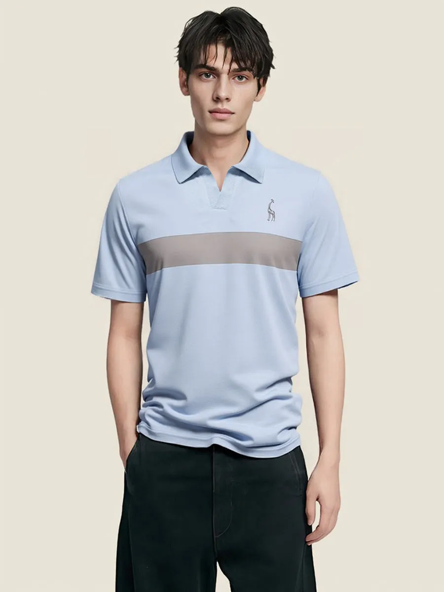 Classic Embroidered Giraffe Golf Shirt