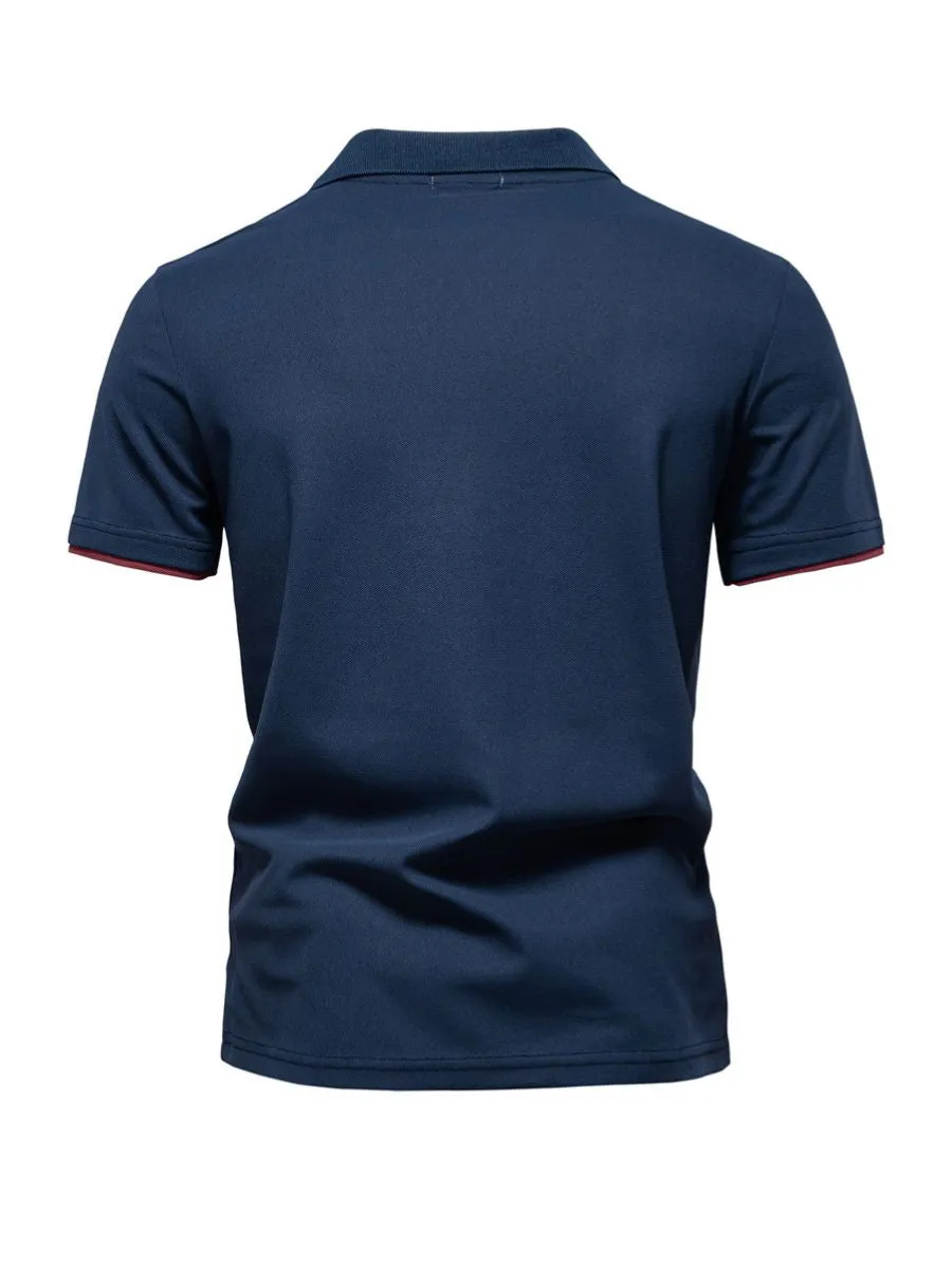 Classic Embroidered Giraffe Golf Shirt