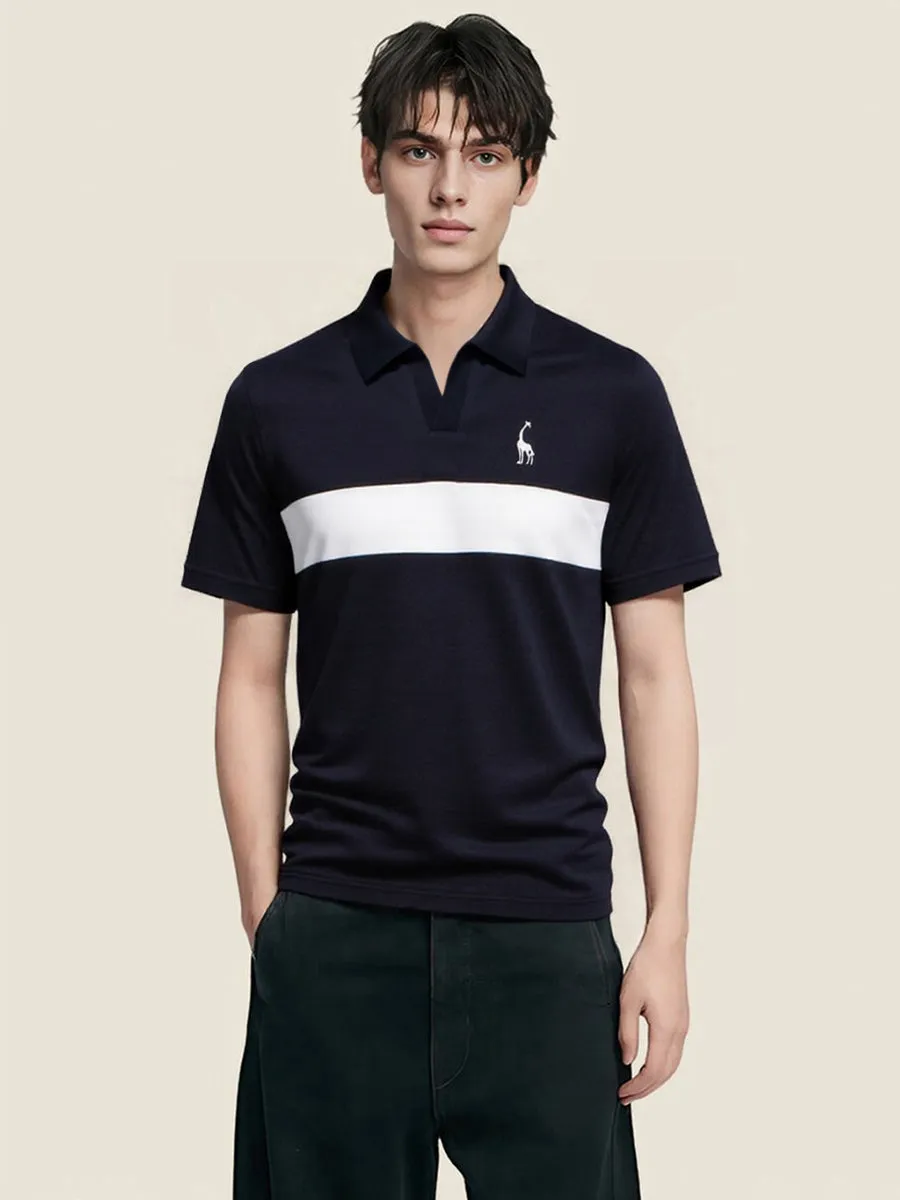 Classic Embroidered Giraffe Golf Shirt