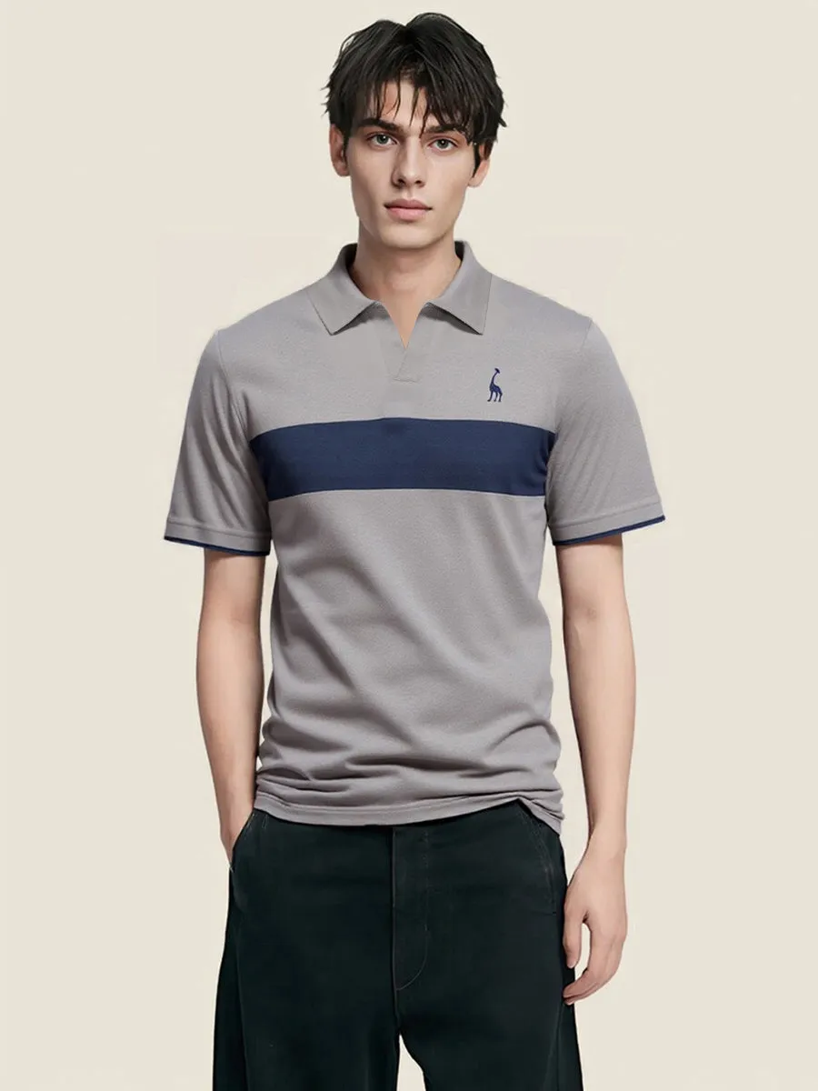 Classic Embroidered Giraffe Golf Shirt