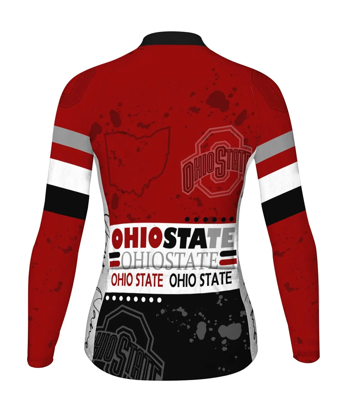 Customized Ohio Winter Thermal Fleece Long Sleeve For Women