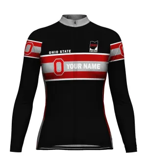 Customized Ohio Winter Thermal Fleece Long Sleeve For Women