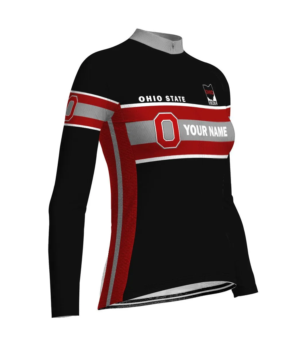 Customized Ohio Winter Thermal Fleece Long Sleeve For Women