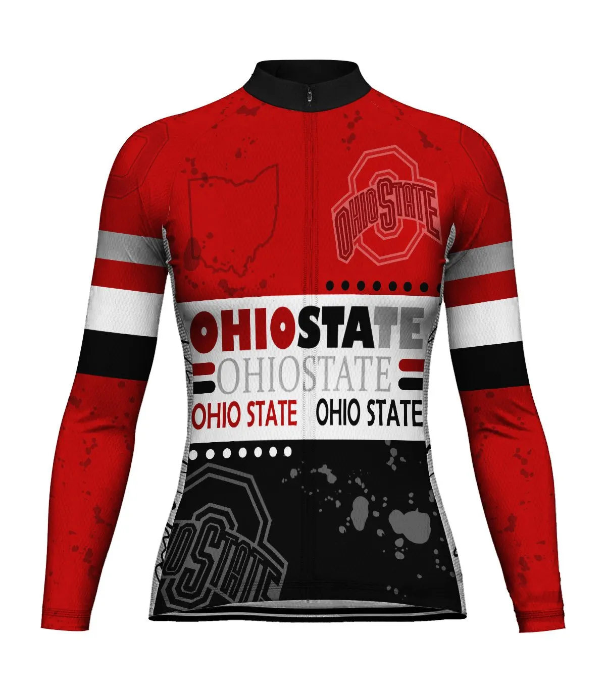 Customized Ohio Winter Thermal Fleece Long Sleeve For Women