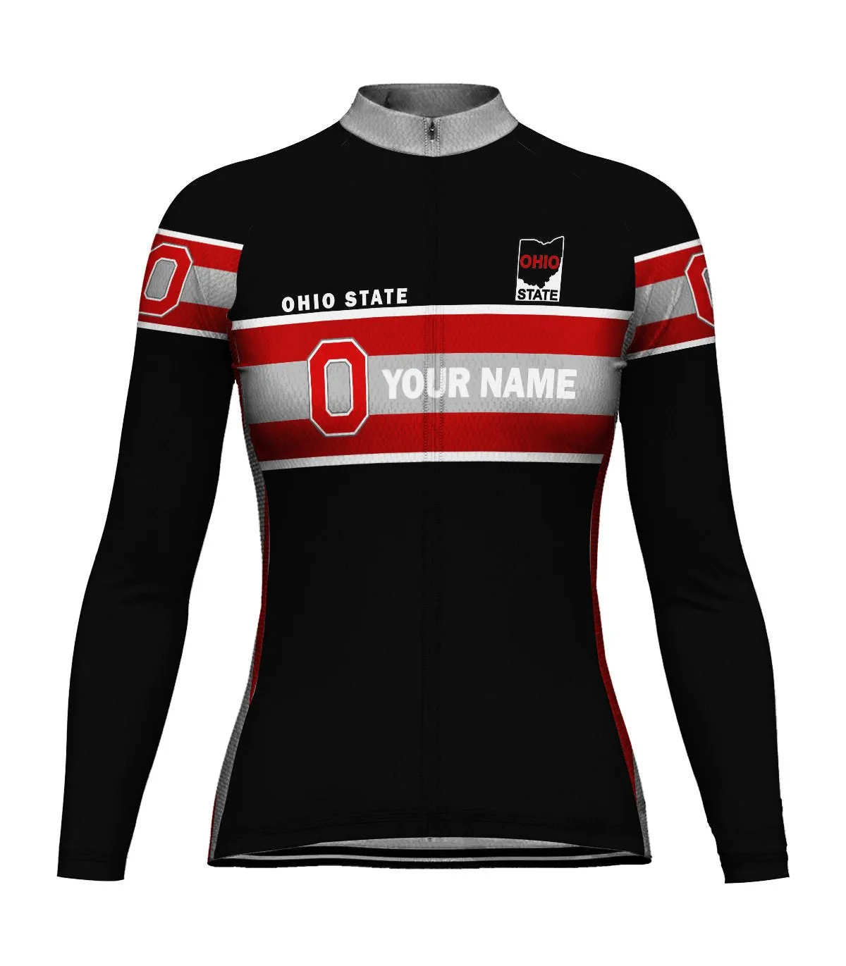 Customized Ohio Winter Thermal Fleece Long Sleeve For Women