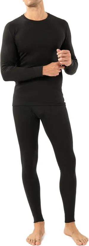 DAVID ARCHY Mens Lightweight Thermal Underwear - Breathable Comfort for Cool Weather, Ideal for Active Use