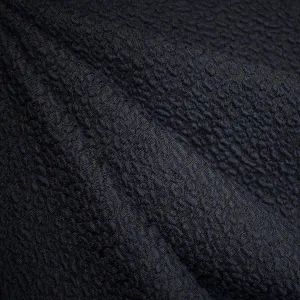 Dimensional Animal Spot Jacquard Double Knit Navy/Black