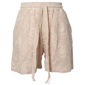 DRAWSTRING SHORTS IN A RELAXED FIT / WHITE ROSE