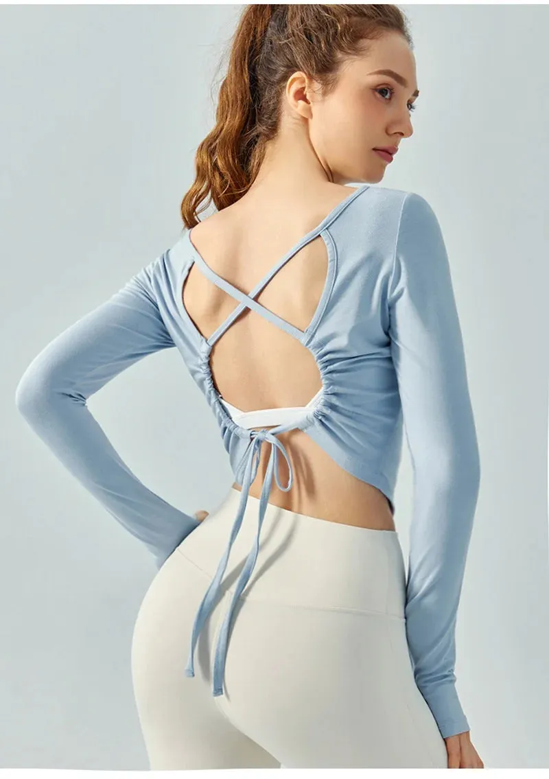 Eden Seamless Cross Back Top