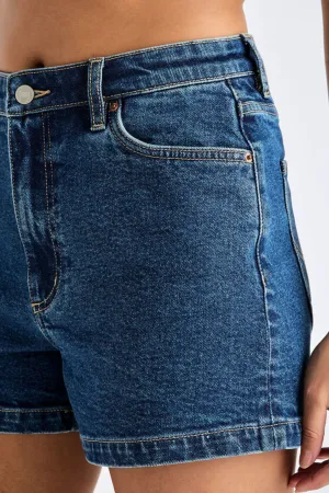 LEE HIGH RELAXED SHORT - INDIGO DREAM