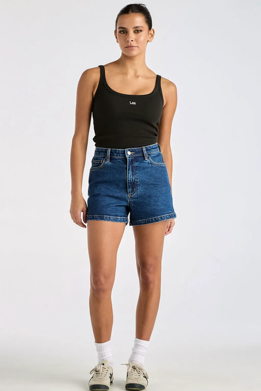 LEE HIGH RELAXED SHORT - INDIGO DREAM