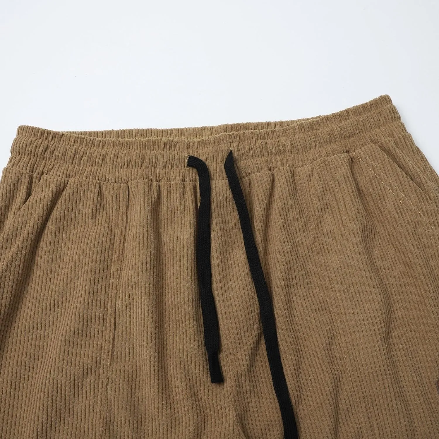 Men's Cargo Sweatpants Pants Mid Trousers Solid Cotton Casual Drawstring Men Elastic Waist with Pockets Athletic