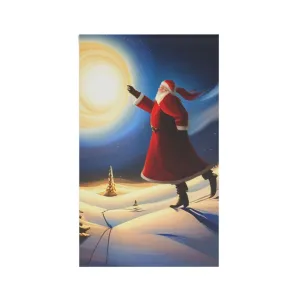Tall Santa House Banner