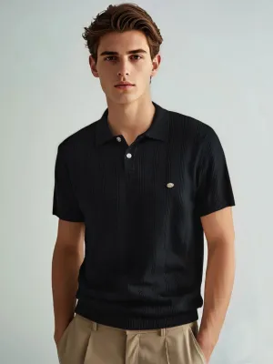 Vertical Ribbed Texture Casual Shirt