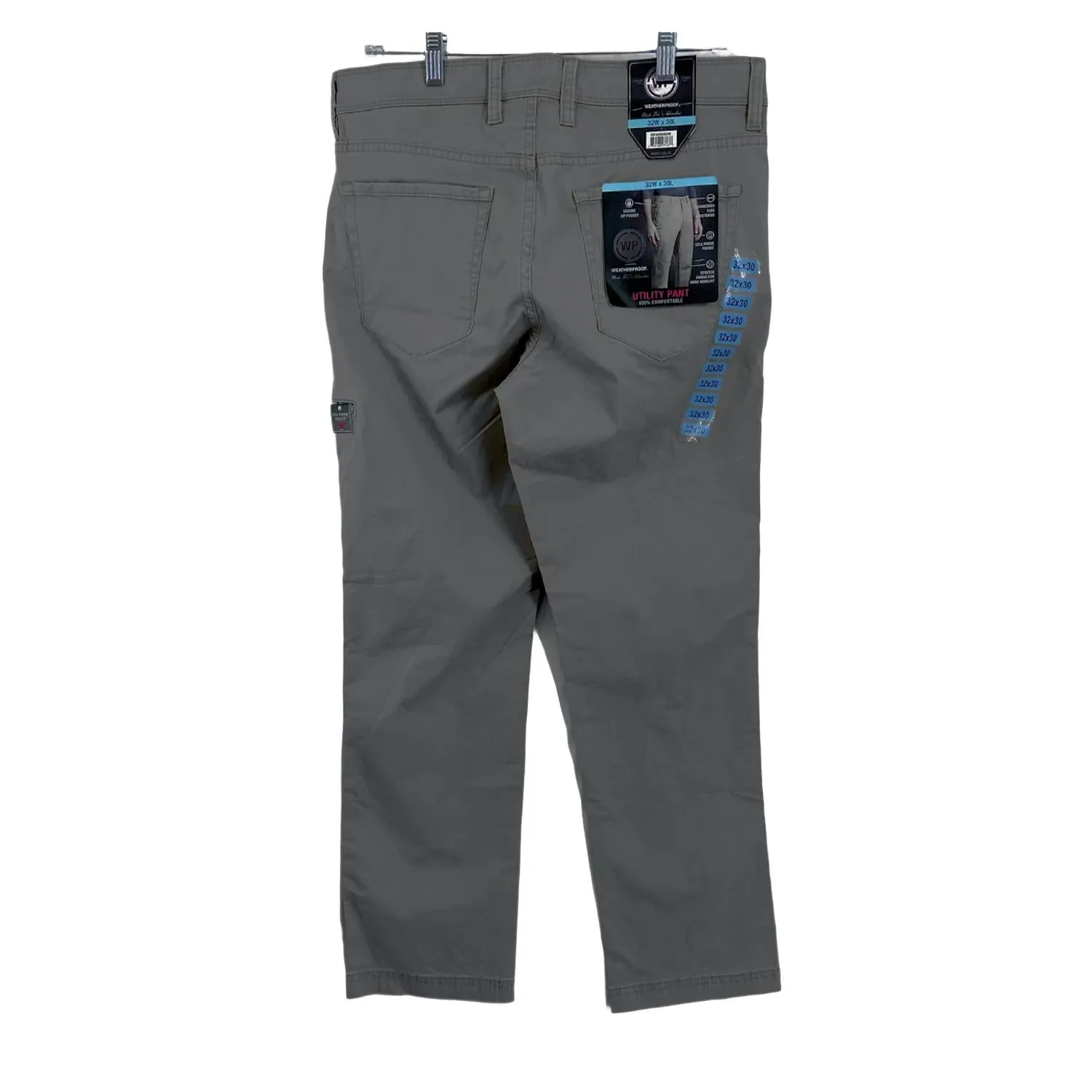 Weatherproof Men's Flex Waist Stretch 6-Pocket Utility Pants