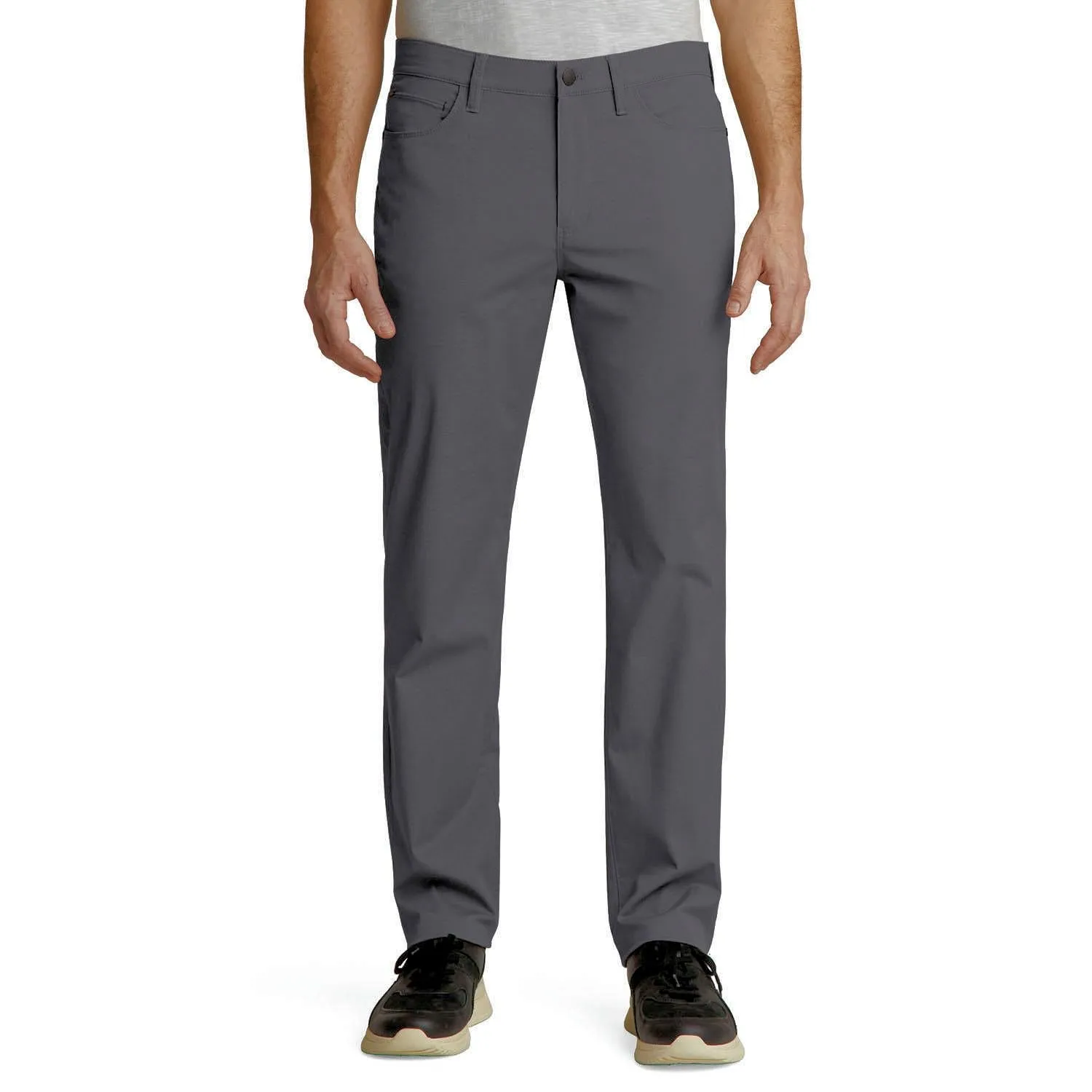 Weatherproof Men's Stretch Twill Straight Leg 5 Pocket Tech Pant